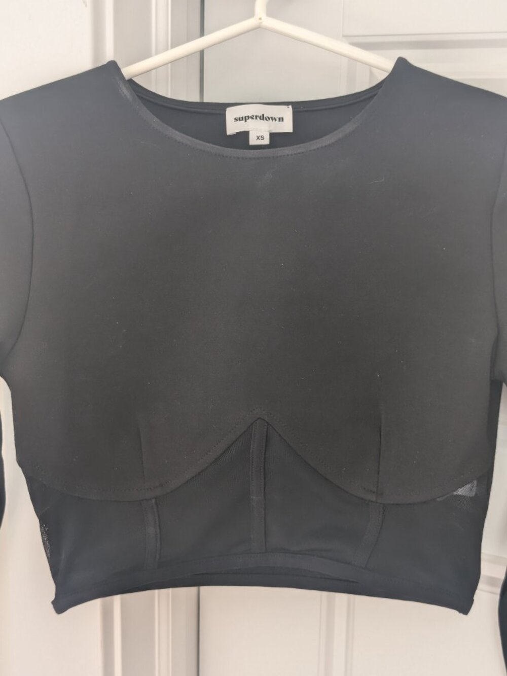 Alexia Mesh Crop Top, brand - Superdown, XS